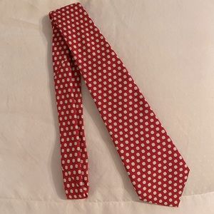 Vineyard Vines Young Mens / Teen Baseball Motif Silk Necktie